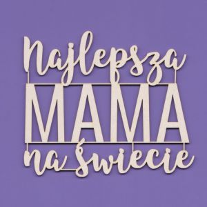 Tekturka Crafty Moly Napis G8 - Najlepsza mama na świecie